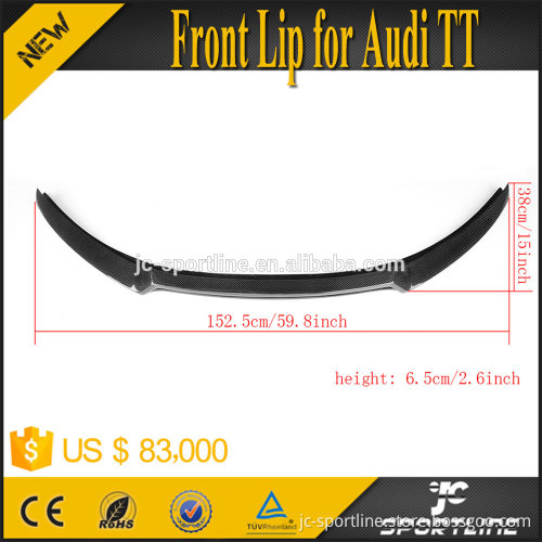 Carbon Fiber Front Bumper Lip for Audi 2D Coupe TT TTS 08-14